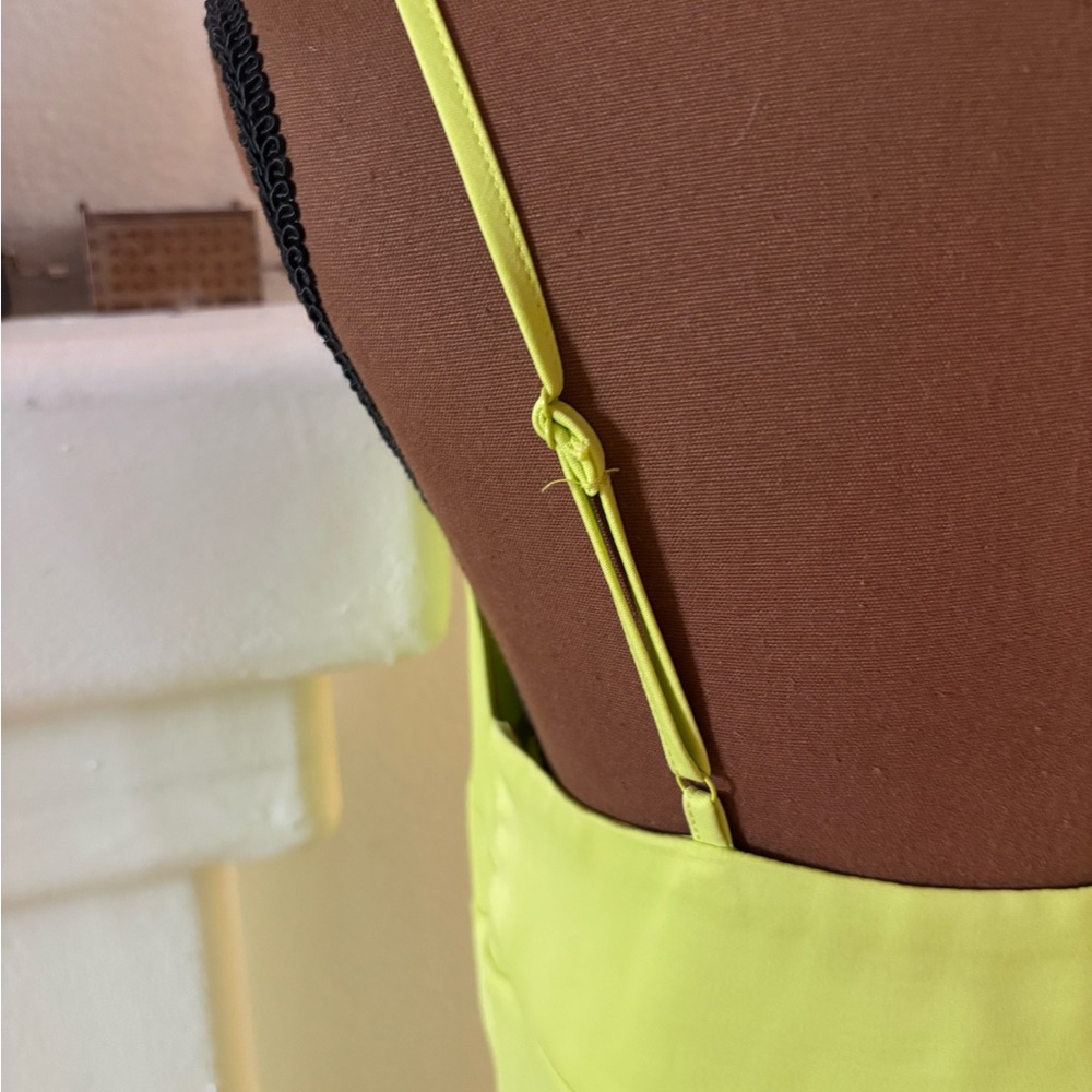 A New Day Lime NWT Green Spaghetti Strap Dress Size Small. - Picture 8 of 9